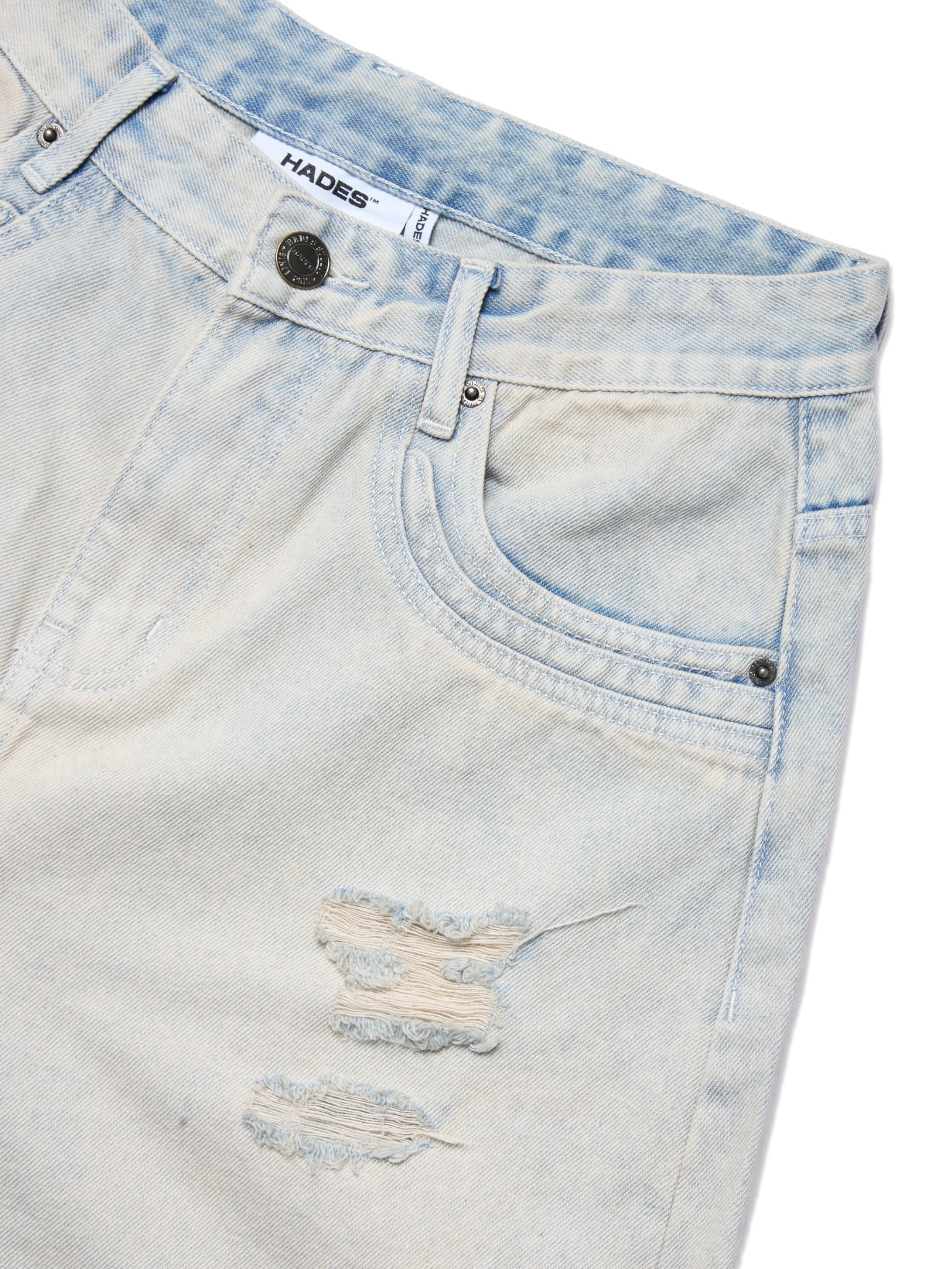 TRIO STAR WASH JEAN SHORTS