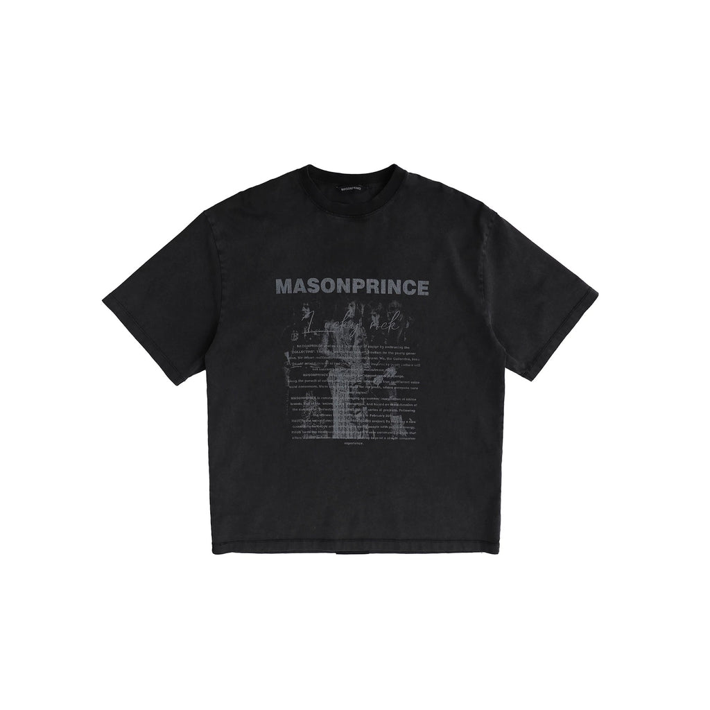 BURNING ROCK TEE BLACK