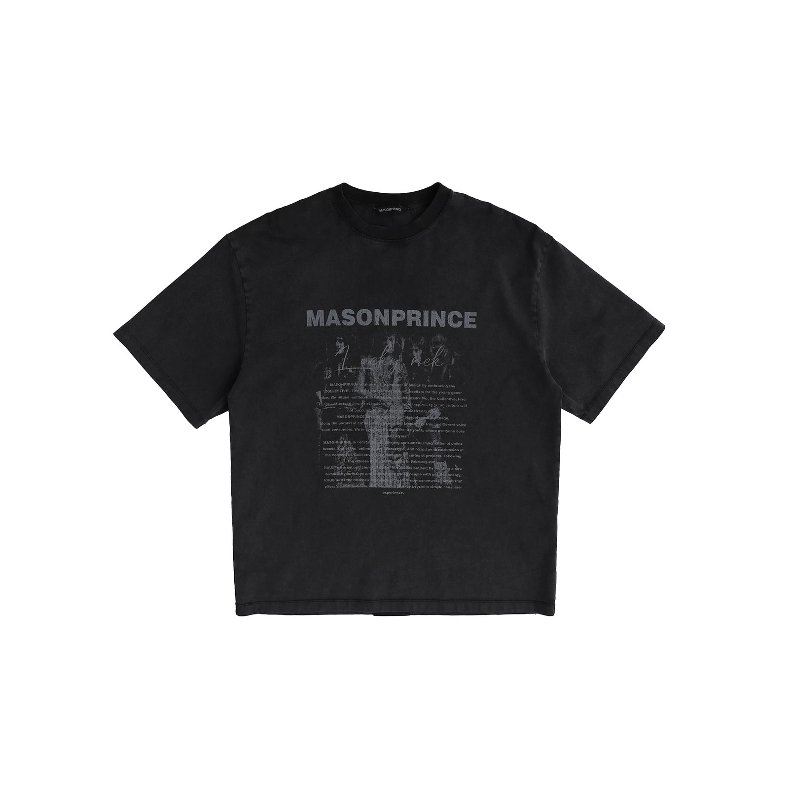 BURNING ROCK TEE BLACK