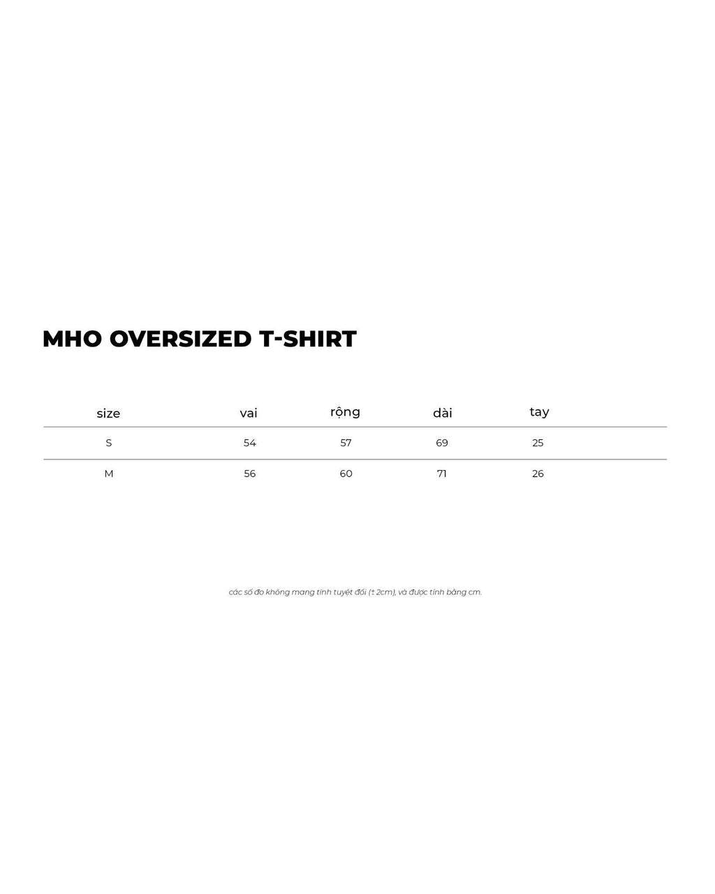 MHO OVERSIZED T-SHIRT