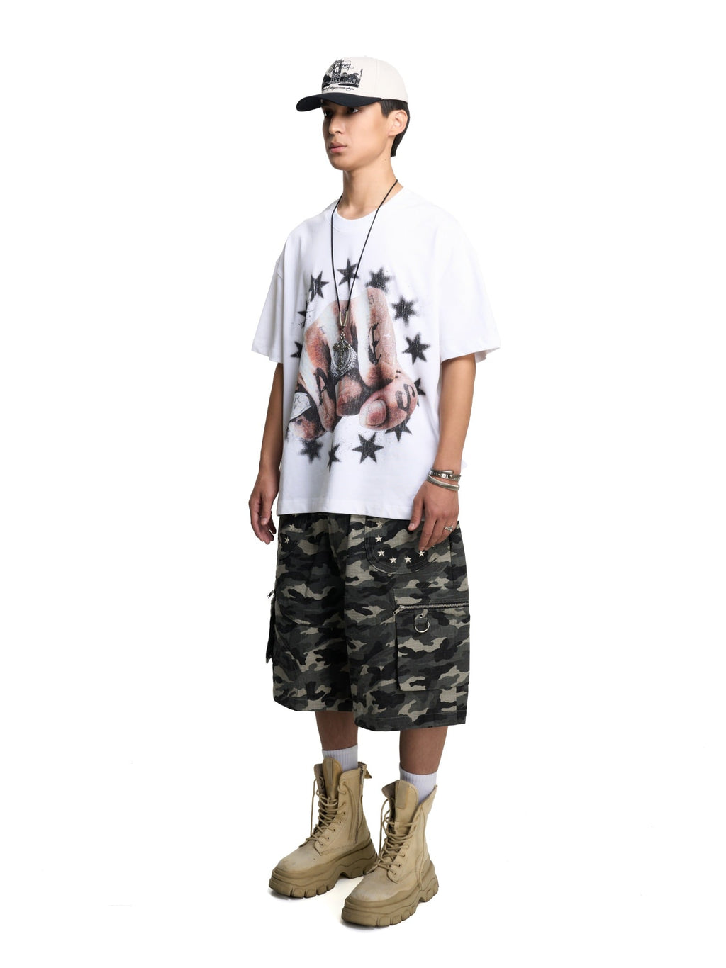 HUNTER KHAKI CAMO SHORTS