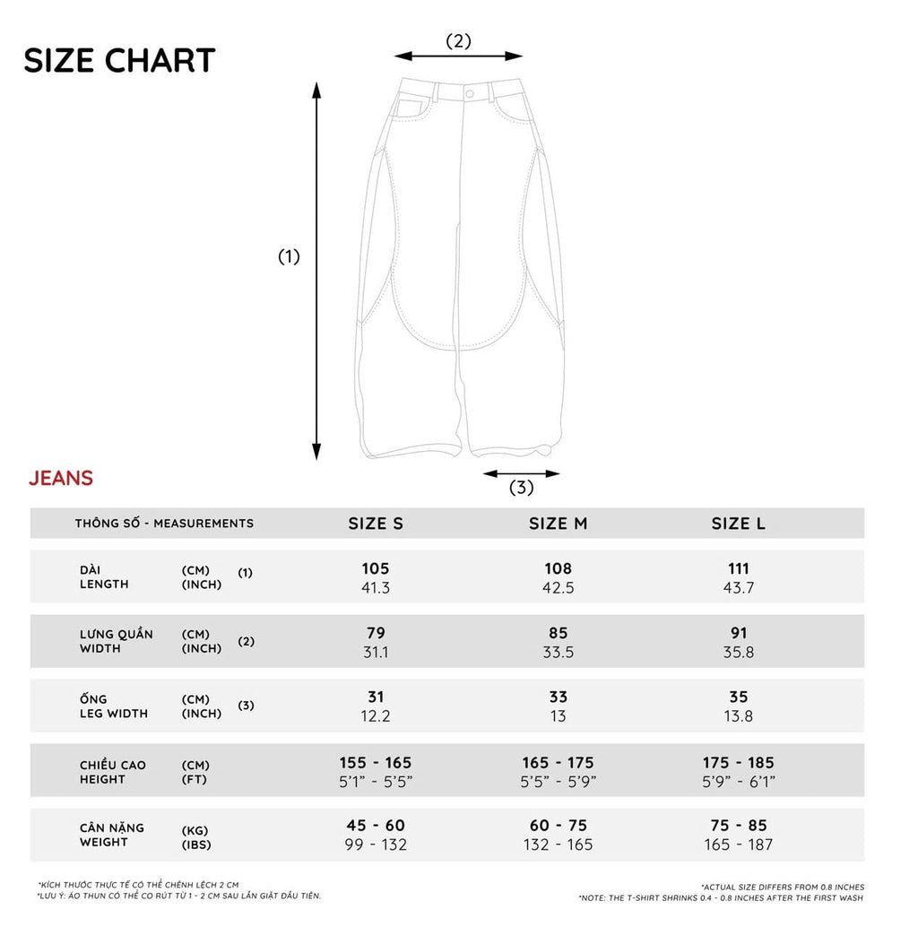STITCH WIDELEG JEANS